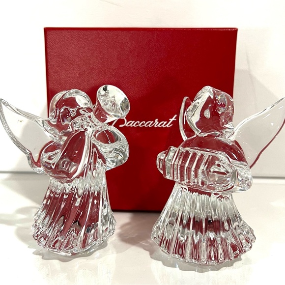 Baccarat Other - Baccarat Cherub Horn and Accordion Carolers - Set of 2